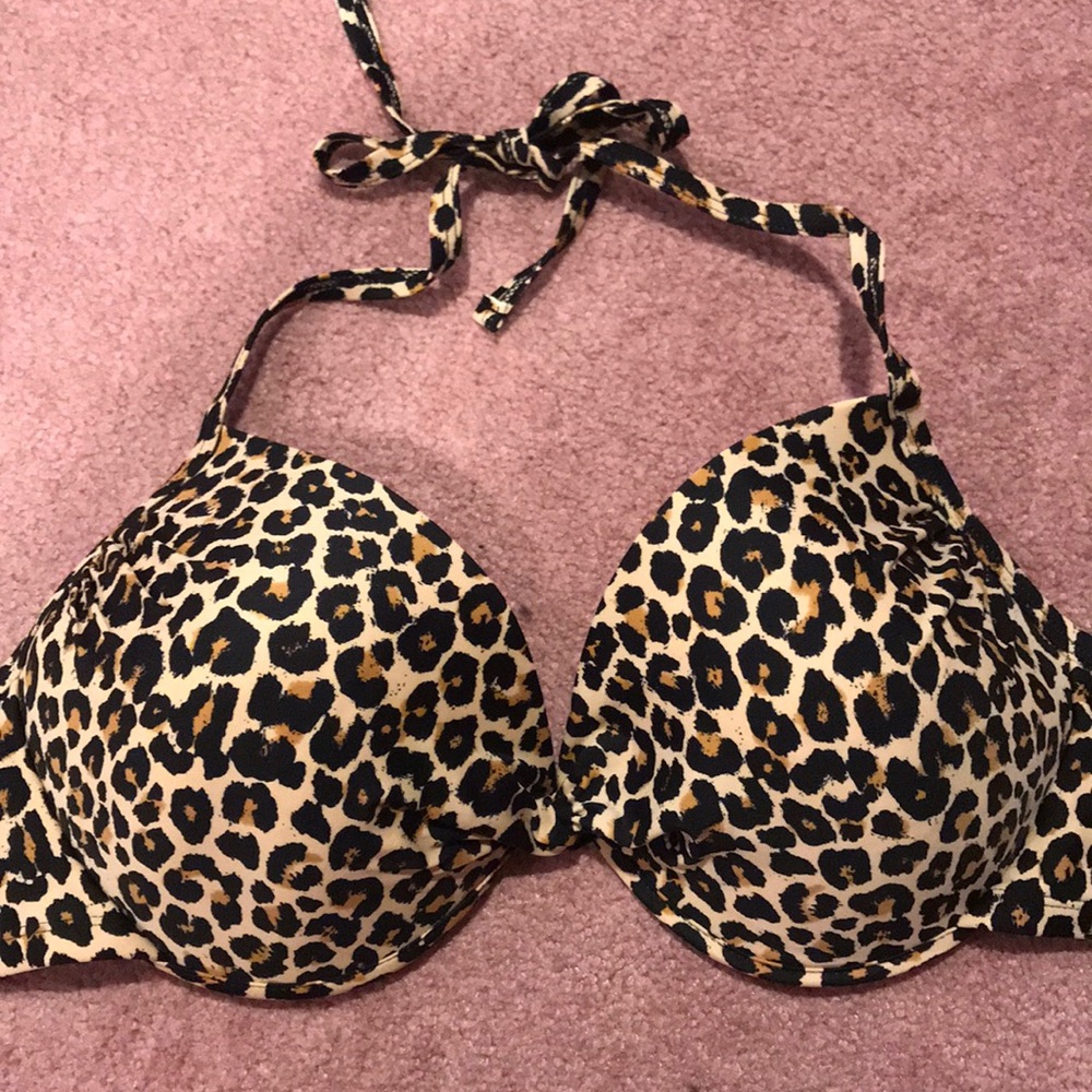 Cheetah print bikini top